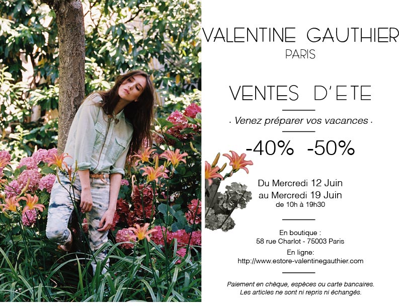 ventes ete valentine gauthier